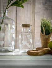 Load image into Gallery viewer, Heart Glass Storage Jar Large/Small