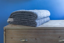 Load image into Gallery viewer, Pure Wool Herringbone Armchair Throw