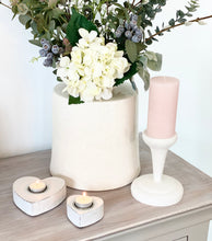 Load image into Gallery viewer, wooden heart tea light holders