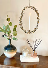 Load image into Gallery viewer, Antique Gold  twisted leaf wreath -candle holder