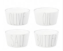 Load image into Gallery viewer, Tapas Ceramic pots - Oil,Butter,Salt & Olive - Bastion Collection