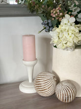 Load image into Gallery viewer, Wooden Carved White/Grey & Natural Decorative Balls – Set of Two