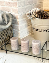 Load image into Gallery viewer, Metal Candle Holder Stand with Glass Shelf