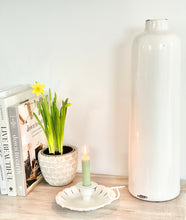 Load image into Gallery viewer, Chamberstick Candle Holder - Antique White