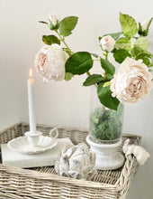 Load image into Gallery viewer, Chamberstick Candle Holder - Antique White