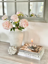 Load image into Gallery viewer, Flower Candlestick Holder - Antique Zinc