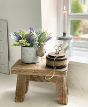 Load image into Gallery viewer, Lavender and Lily Flower Arrangement in Zinc Dolly Pot