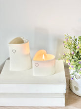 Load image into Gallery viewer, Heart Candle Pot and Vase Set
