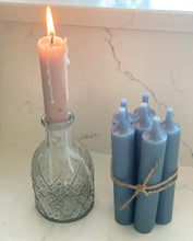 Load image into Gallery viewer, Short Dinner Candles - Bundle of 6 (various colours)