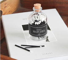 Load image into Gallery viewer, Coloured Matches in Glass Apothecary Bottle with Striker