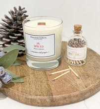 Load image into Gallery viewer, Coloured Matches in Glass Apothecary Bottle with Striker