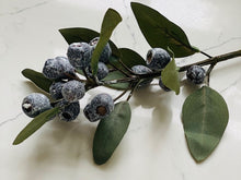 Load image into Gallery viewer, faux eucalyptus leaf with berries