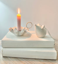 Load image into Gallery viewer, White Hanging Ceramic Mouse