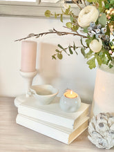 Load image into Gallery viewer, Pear and Apple Candle Holder & Dish set  - Light Grey