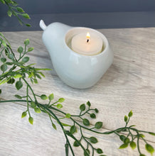 Load image into Gallery viewer, Pear and Apple Candle Holder & Dish set  - Light Grey