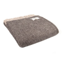 Load image into Gallery viewer, Pure Wool Herringbone Armchair Throw