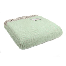 Load image into Gallery viewer, Pure Wool Herringbone Armchair Throw