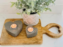 Load image into Gallery viewer, Grey Heart / Star Tea-Light Holder set