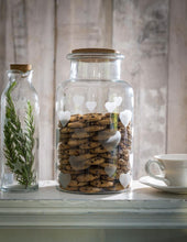 Load image into Gallery viewer, Heart Glass Storage Jar Large/Small