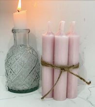Load image into Gallery viewer, Short Dinner Candles - Bundle of 6 (various colours)