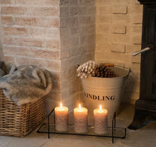 Load image into Gallery viewer, Metal Candle Holder Stand with Glass Shelf
