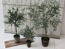 Load image into Gallery viewer, Artificial Olive Tree in ceramic pot
