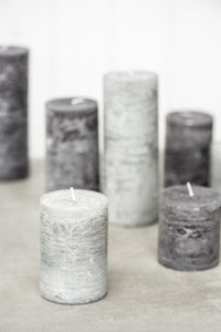 Rustic Pillar Candles