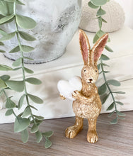 Load image into Gallery viewer, Standing Charlie Rabbit holding his White Heart
