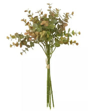 Load image into Gallery viewer, Burnt Orange Faux Eucalyptus Bunch
