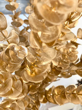 Load image into Gallery viewer, Artificial Metallic Eucalyptus Stems -Silver/Gold/Ivory
