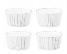Load image into Gallery viewer, Tapas Ceramic pots - Oil,Butter,Salt &amp; Olive - Bastion Collection
