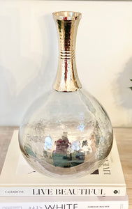 Abigail Grey Glass Vase
