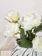 White Garden Rose Spray