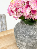 Pink Faux Hydrangea Stem