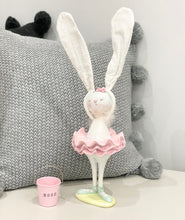 Load image into Gallery viewer, Large Standing Ballerina Bunny With Linen Ears

