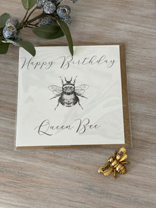 Queen Bee - Birthday Card