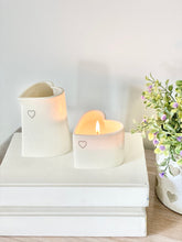 Load image into Gallery viewer, Heart Candle Pot and Vase Set
