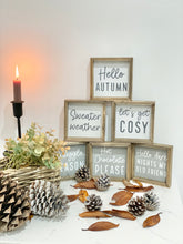 Load image into Gallery viewer, Wooden Autumn Mini Plaques/Signs
