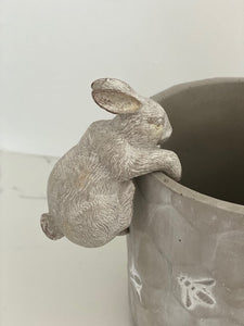 Rabbit pot-hanger - Natural or Platinum