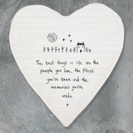Heart Ceramic Coaster - The best things in life are the people you love